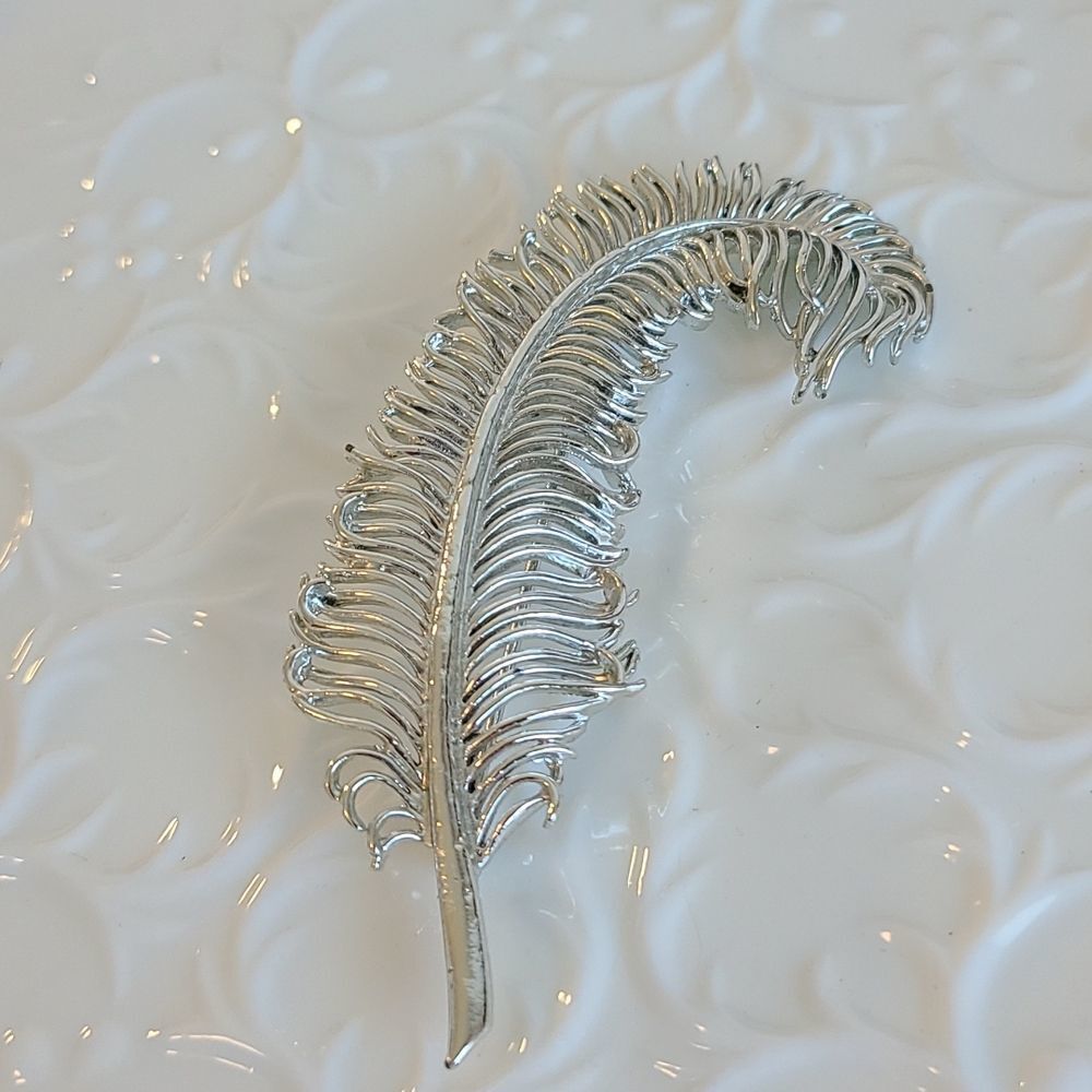 Vintage Coro Feather Brooch